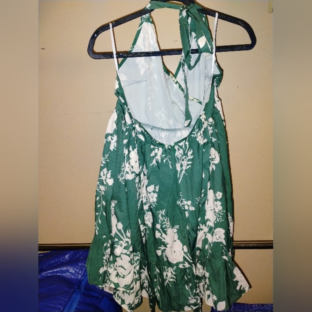 Green Floral cami dress (sizes XL/3X/4X)) - Picture 6 of 6